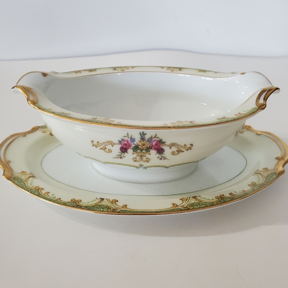 Vtg Noritake WINTON Gravy Boat w/Attached Underplate Made In Japan No Chips EUC! - Picture 4 of 16